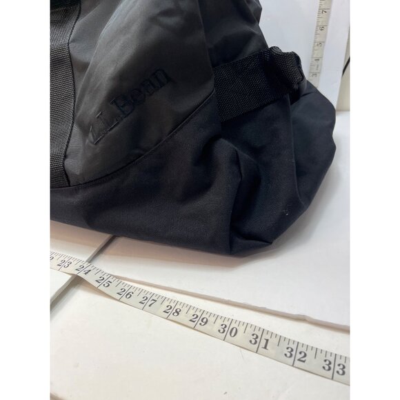 L.L.Bean Black Extra Large Duffel Bag With Handles & Shoulder Strap 30"x14"x14" - Picture 8 of 11